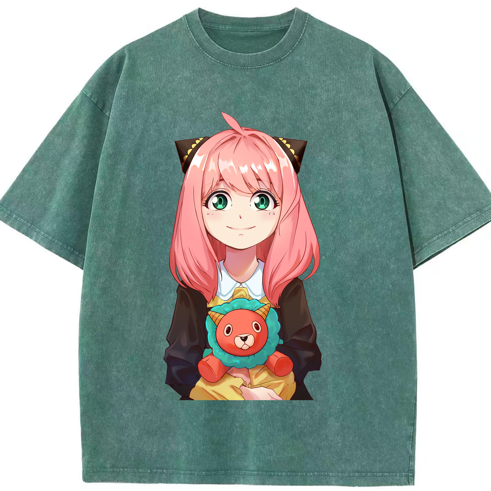 （画像用） SPY×FAMILY间谍家家酒 綿100% ヴィンテージ風 半袖Tシャツ（フロントプリント）